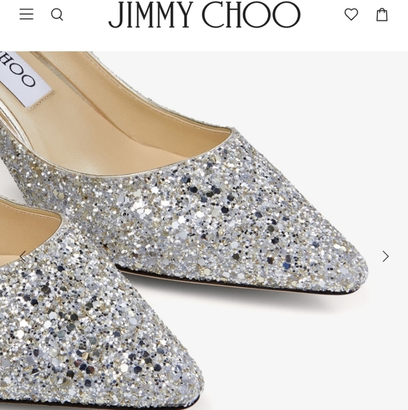Jimmy Choo Romy Glitter Heels - Picture 5 of 16